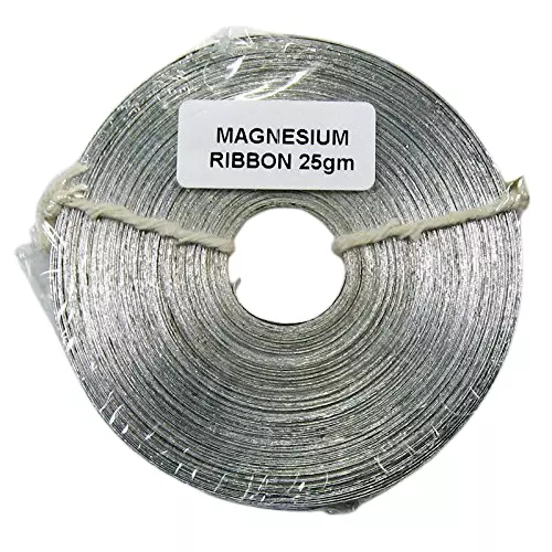 Magnesium Ribbon 99.95% Purity Lab Chemicals 25g Packet Pack Of 10